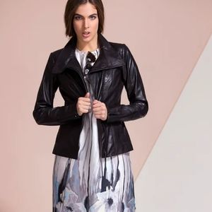 Danier Asymmetrical Zip Front Jacket